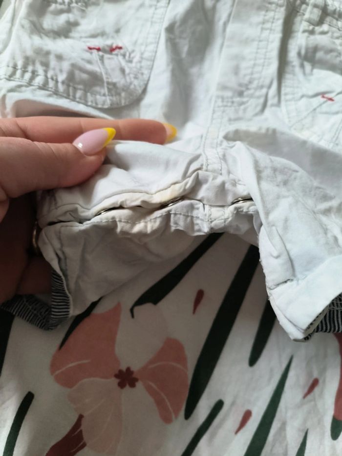 Salopette short blanche - photo numéro 2