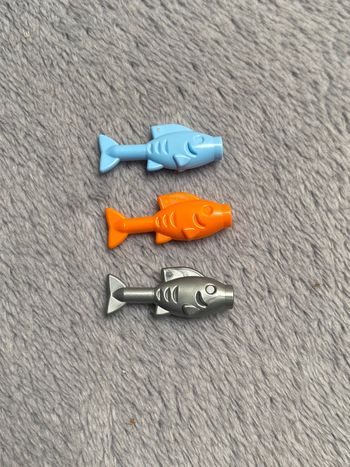 Lot de 3 poissons lego différents