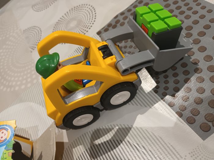 Playmobil 1,2,3 chargeur et ouvrier - photo numéro 3