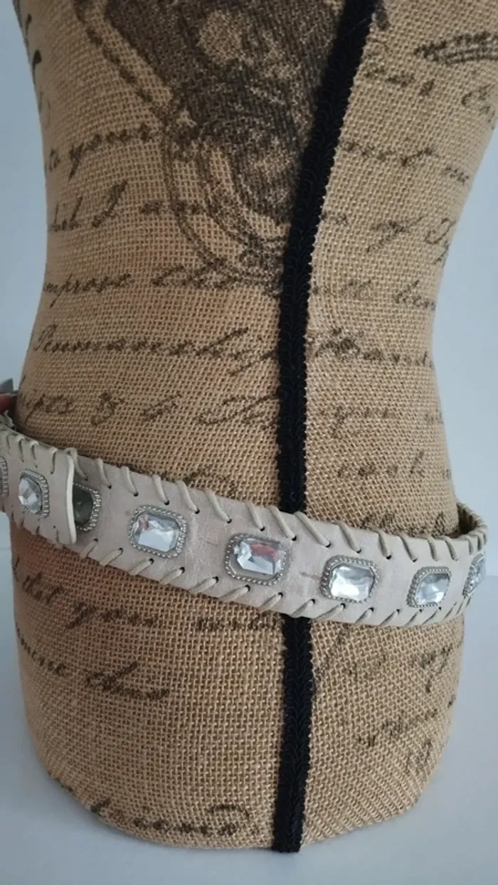 Ceinture beige femme 90 cm - photo numéro 6