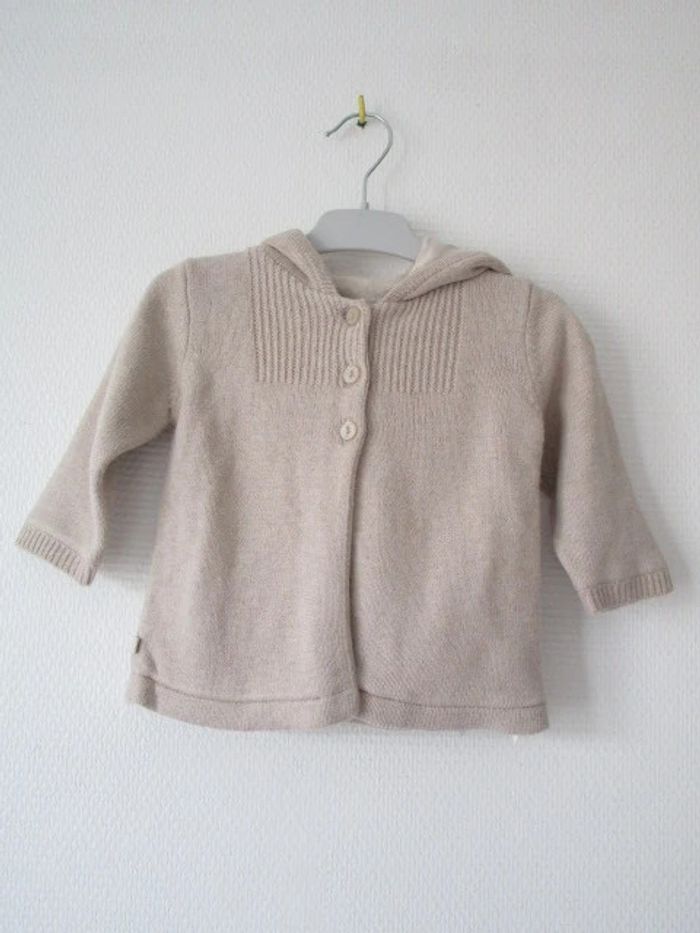 Gilet beige Obaïbi 6 mois TBE - photo numéro 2