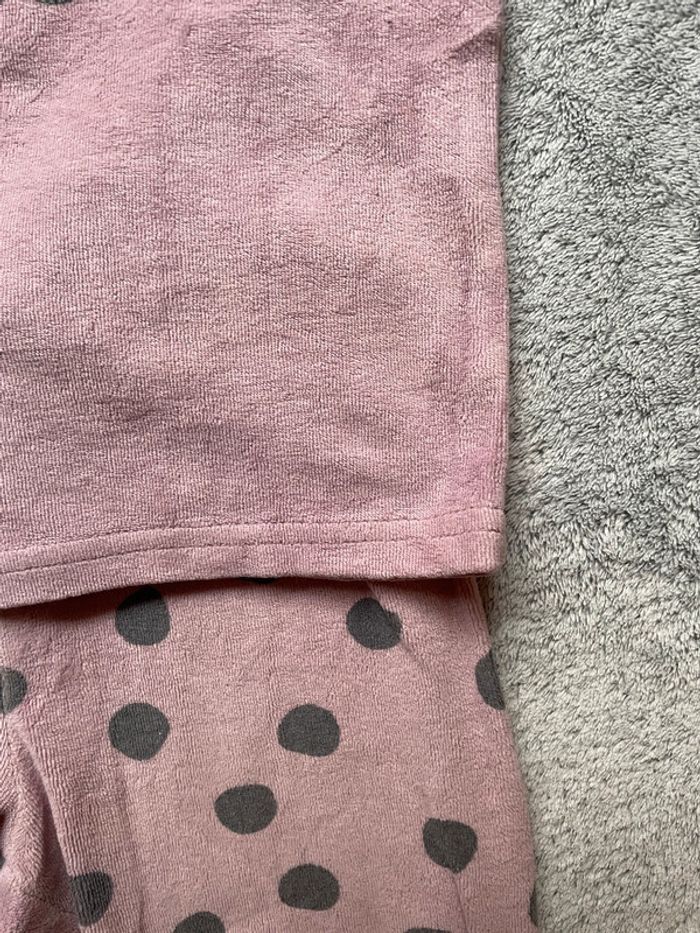 Pyjama 2 pièces velours, fille, 3 ans - photo numéro 2
