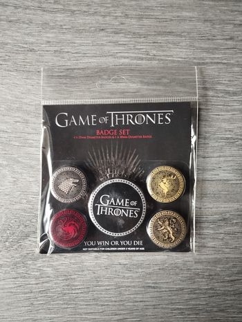 Game Of Thrones : Pack 5 Badges modèle 2 