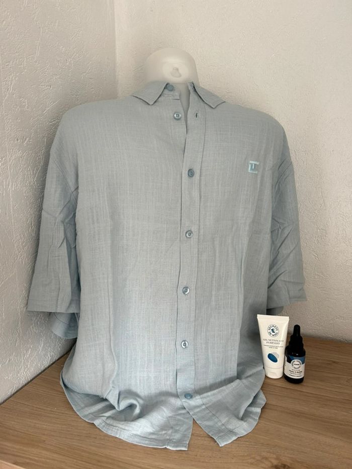 🌀 Chemise bleue Ted Lapidus 🌀 - photo numéro 2