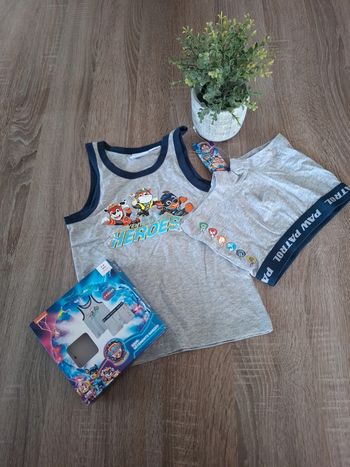 Lot sous-vêtements garçon pat patrouille 2-4ans