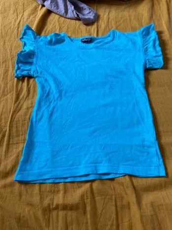Maillot manches courtes bleu ciel