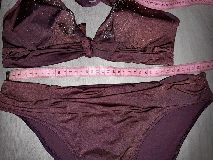 Maillot de bain prune triangle - photo numéro 4