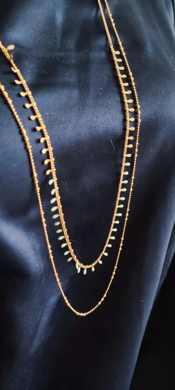 Collier Nils avril double rang long