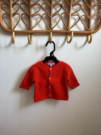 Gilet Jacadi corail 3 mois