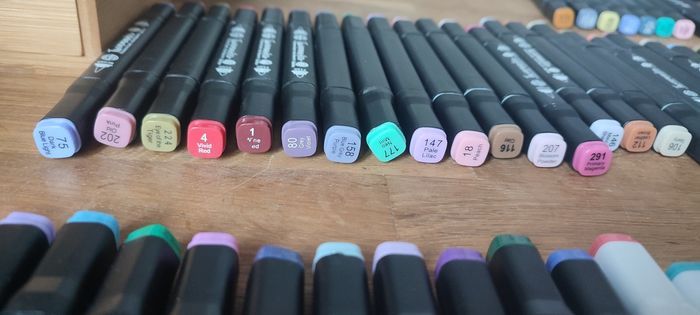 Lot de 87 twinmarker et touch art life - photo numéro 3