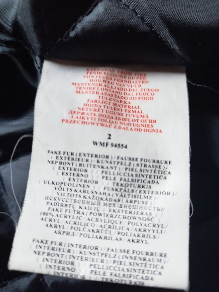 Veste en fausse fourrure noire - photo numéro 4