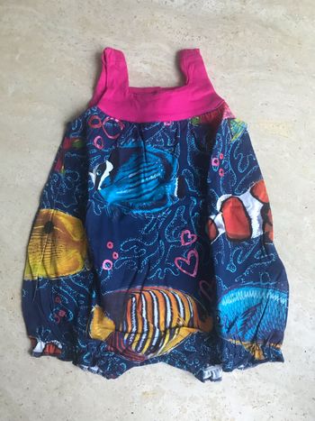 BARBOTEUSE "DESIGUAL" BLEUE IMPRIMEE - TAILLE : 6 MOIS