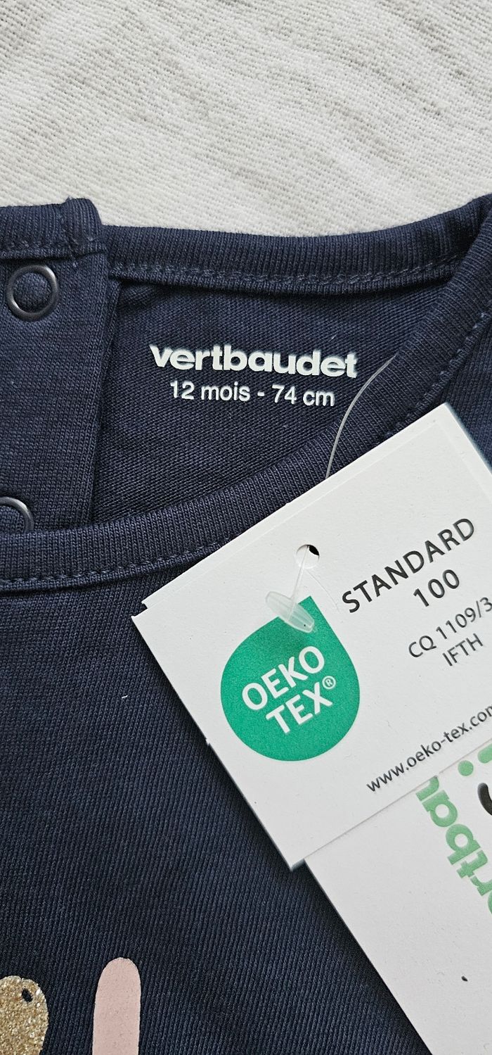 T-shirt manches longues fille de marque Vertbaude - photo numéro 6