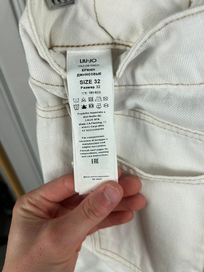 Jean blanc Baggy LiuJo W32 Neuf - photo numéro 8