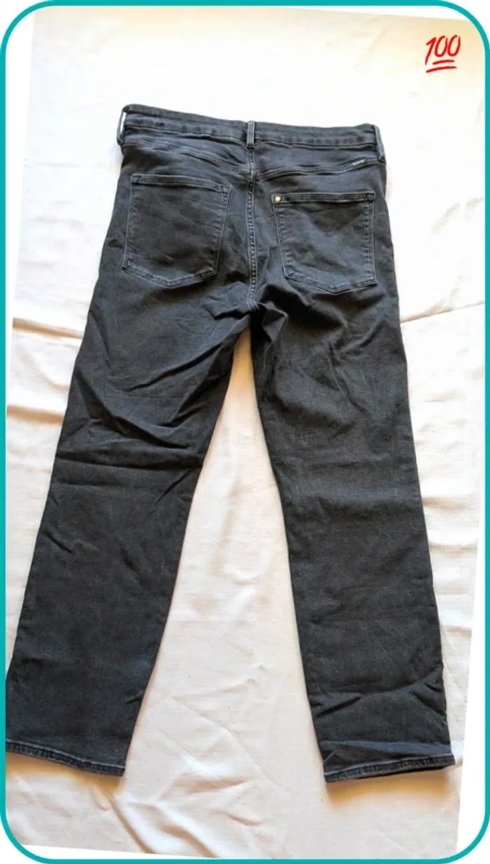 Jeans taille haute slim femme 44 - photo numéro 2