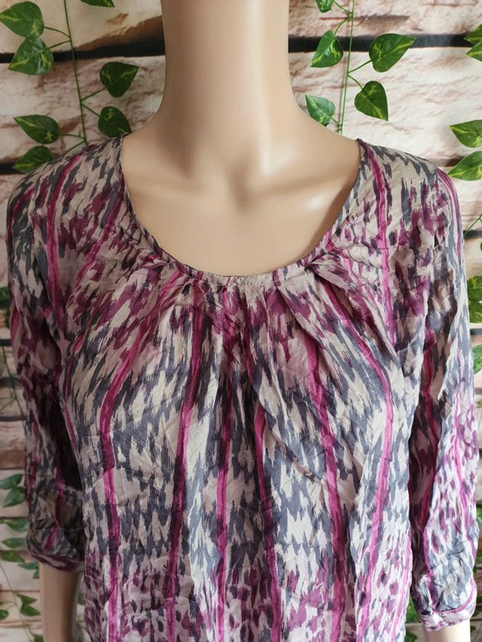 🌸Blouse 100% soie Sud Express Taille 40🌸 - photo numéro 2