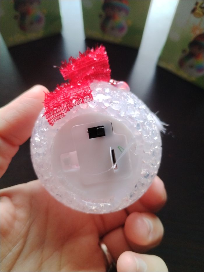 Lot de 4 bonhomme de neige décoration de tablen - photo numéro 2