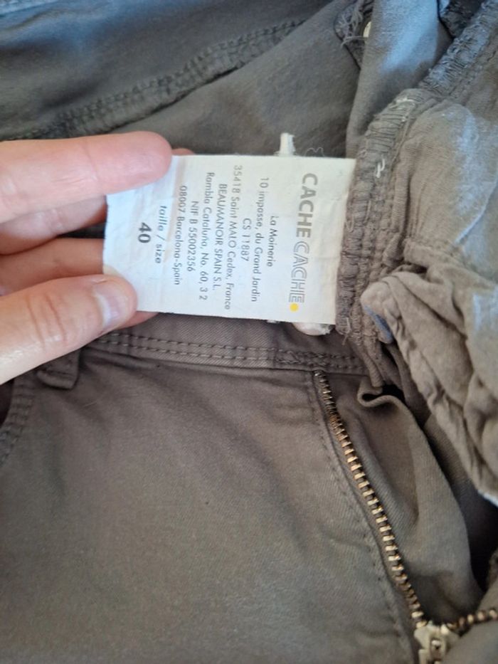 Pantalon gris cache cache taille 40 - photo numéro 6