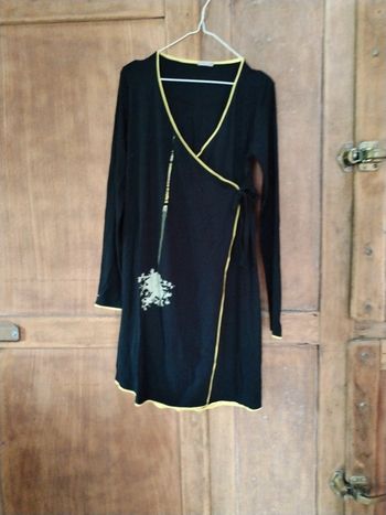 Robe portefeuille noire