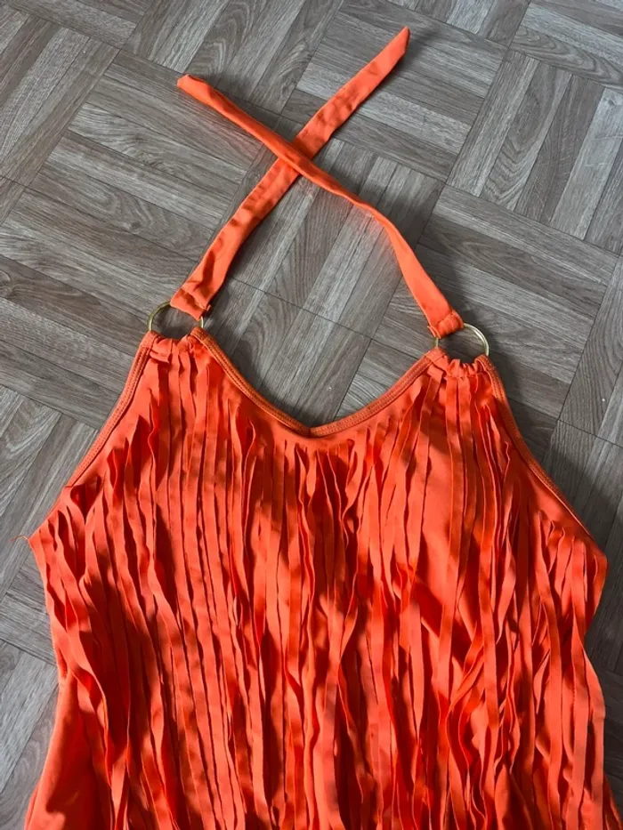 Maillot de bain une pièce orange vintage - photo numéro 2