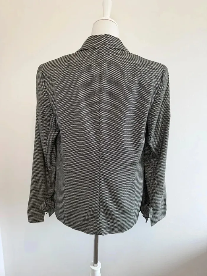 Blazer Escada femme gris taille 42 en laine et soie parfait état - photo numéro 6