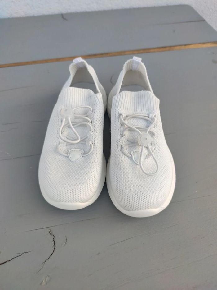 Baskets toile blanche