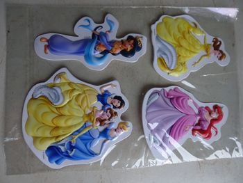 Stickers/autocollants 3D princesses Disney