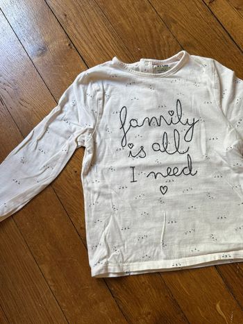 T-shirt Kiabi manches longues fille 36 mois parfait état