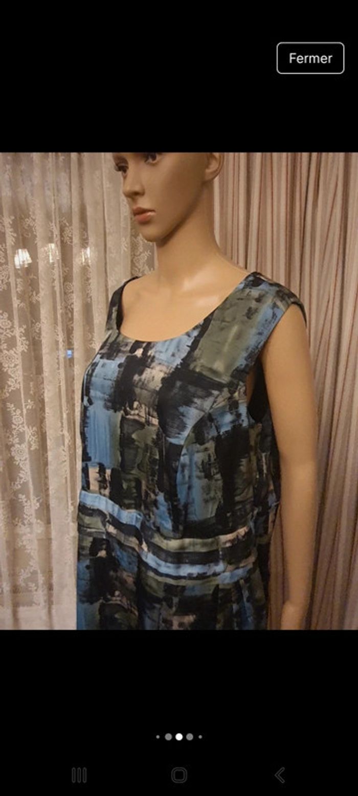 Robe bleu/vert Sixth Sense C&A fr 48 - photo numéro 8