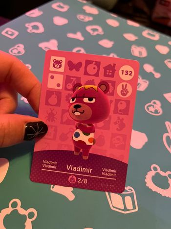 Carte Amiibo Animal Crossing - Série 2 - 132 - Vladimir