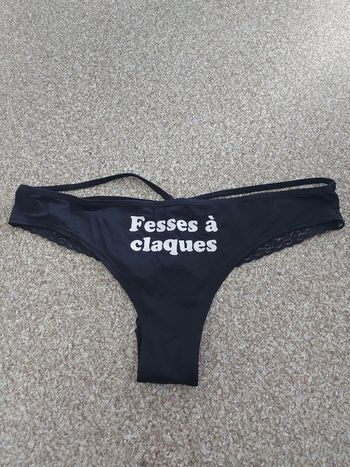 Culotte sexy noir Undiz