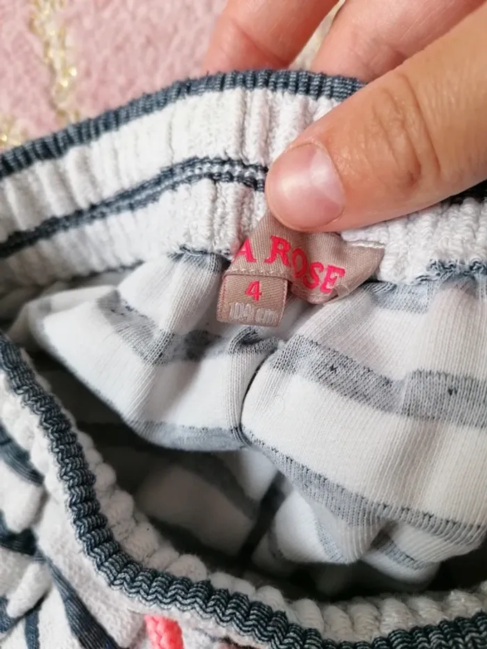 Jupe élastique été fille rayures - photo numéro 3