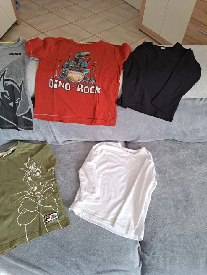 Lot de 3 t-shirts manches courtes et de 2 t-shirts manches longues - photo numéro 3