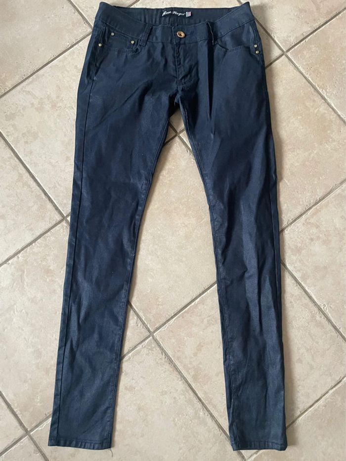 Jean marine pailleté 40