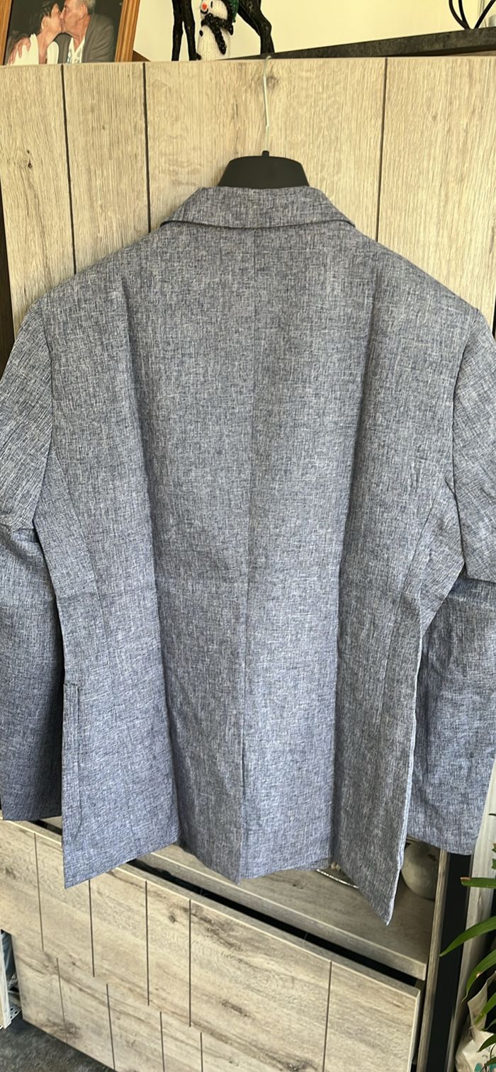 Veste blazer neuve bleu gris - photo numéro 2