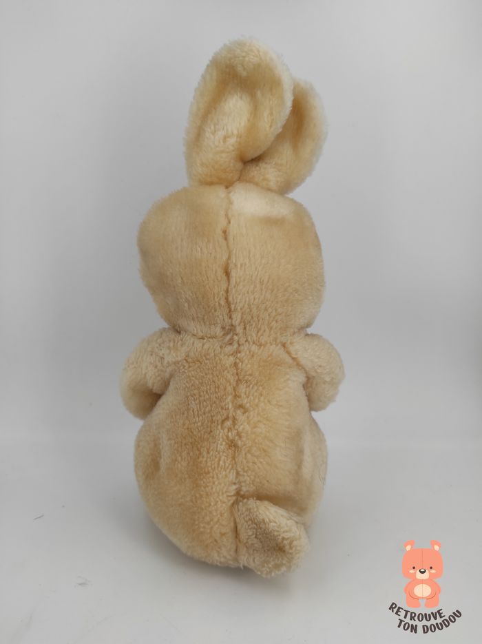 Peluche Lapin Beige et Blanc Rayar Vintage - photo numéro 2