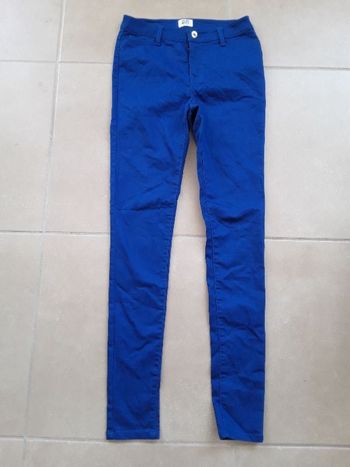 Pantalon bleu roy femme 36 VERO MODA TBE