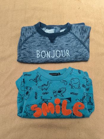 Lot sweats 18 mois