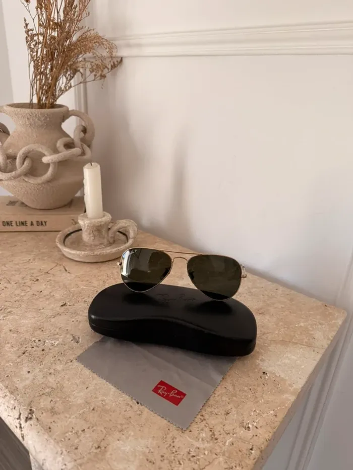 Lunettes de soleil ray ban police aviator RB3025 large métal Sonnenbrillen Sunglasses Gafas sol - photo numéro 7