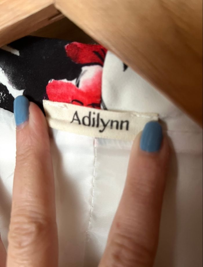 Blazer long blanc fleuris Adilynn T.M/L TBE 🌹 - photo numéro 3