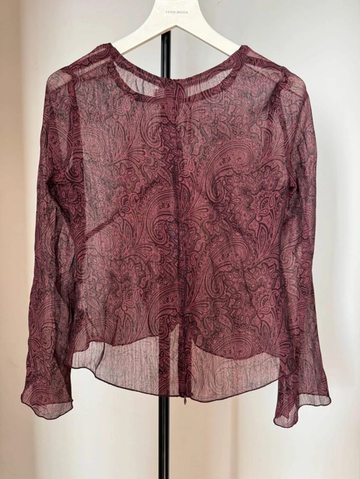 Top manches longues semi-transparent manches longues - photo numéro 5