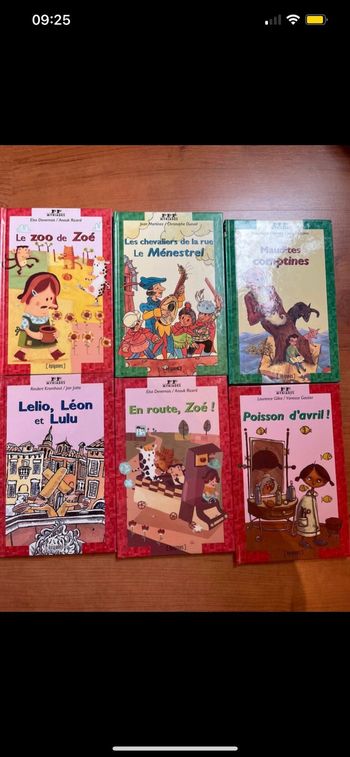 1 lot de 6 livres brochés