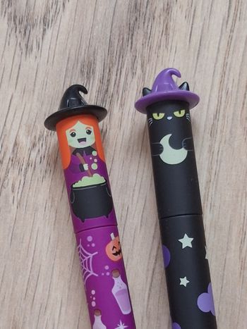 Stylos Legami Sorcière et Chat noir