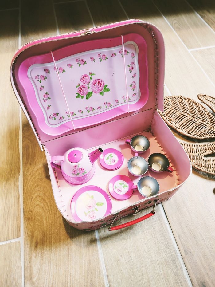 🫖Coffret dinette service à thé en metal marque Bb and Co - photo numéro 6