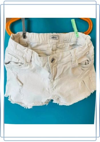 Beau short en jean blanc tendance 14 ans gémo