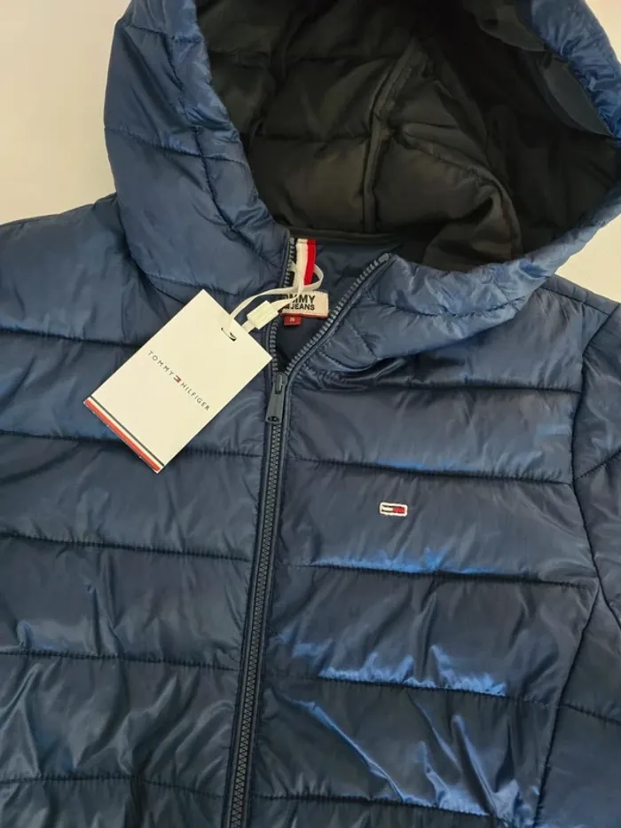 Doudoune bleu marine Tommy - photo numéro 4