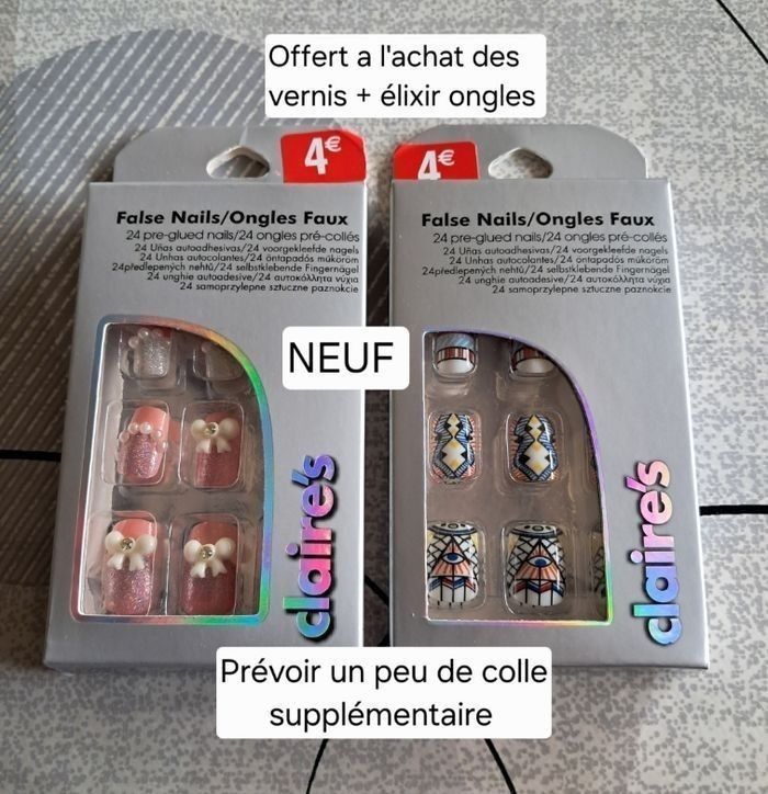 Lot vernis et  élixir NEUFS  pour ongles - photo numéro 4