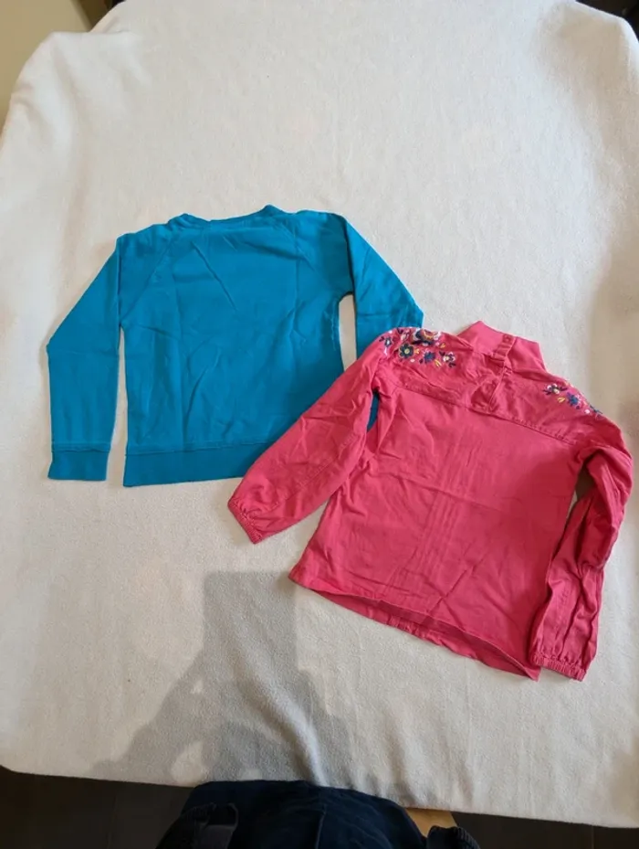 Lot de 2 tee-shirts manches longues La compagnie des petits 5 ans - photo numéro 4