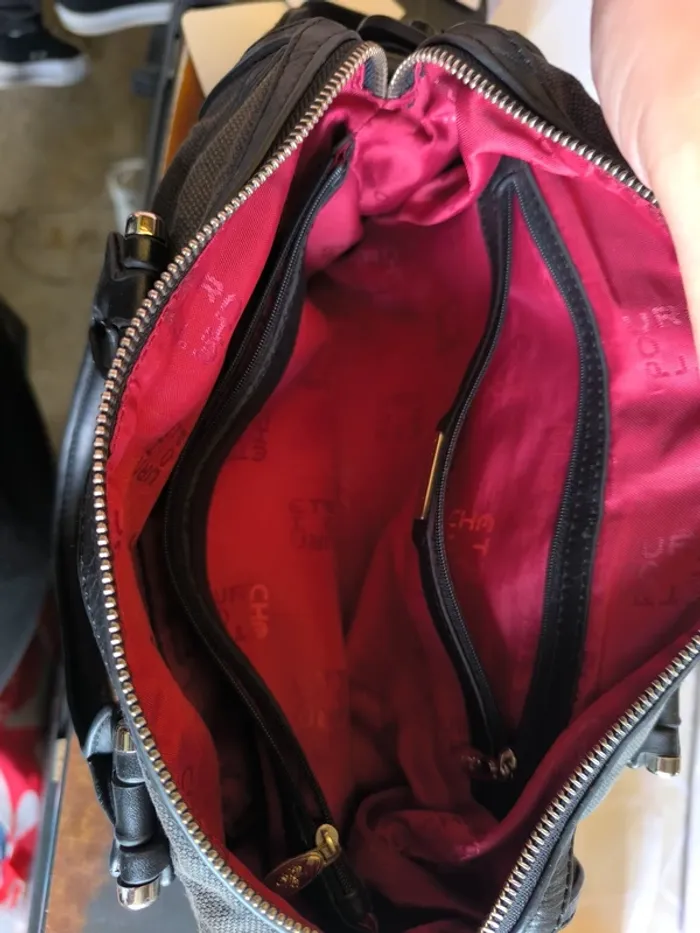 325133  sac à main noir courchet - photo numéro 2