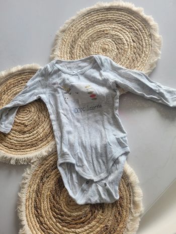 Body manches longues Gemo taille 12mois